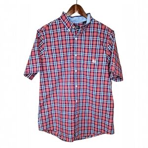 Chaps Red and Blue Plaid Men's Shirt